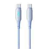 USB C ケーブル 【140W/5A 1.5m 】PD対応 Type C to Type C 急速充電 LED表示 (超高耐久シリコン) iPhone 16/15、Macbook Air iPad ノートパソコン Galaxy Google Pixel 各種対応