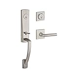 Baldwin DCMIAXTUBLCSR150 Reserve Double Cylinder Handleset Miami x Tube with Contemporary Square Ros