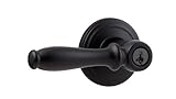Kwikset featuring SmartKey Ashfield Keyed Entry Lever, Iron Black 740ADL 514 SMT 6AL RCS by Kwikset