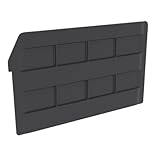 Akro-Mils 41826 Length Divider for 30826 ShelfMax 8 Plastic Nesting Shelf Bin Box, Black, 12-Pack by