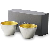 Amazon.co.jp: ぐい呑 猪口 能作 本錫100％ 酒器 ぐい呑み 2個ペア