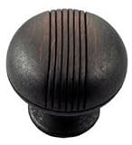 MNG Hardware 12513 1 1/4-Inch Striped Knob, Oil Rubbed Bronze by MNG Hardware