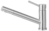 ALFI brand AB2025 Solid Pull Out Single Hole Kitchen Faucet, Stainless Steel by Alfi