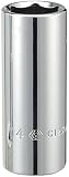 KT Pro Tools C1230S18 1/4" Drive 6-Point Deep Socket [並行輸入品]