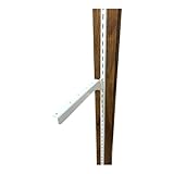 和気産業(Waki Sangyo) 1X4ピラシェル棚受 棚受け金具 1X4材 3枚用 右 256mm ピラシェルシリーズ 棚板 壁面 収納 1枚入 白 WPS021