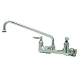 T&S Brass B-0231-CR-EK Wall Mount Faucet, Cerama Cartridges, 12 Swing Nozzle, 00AA Inlets and Elbow 