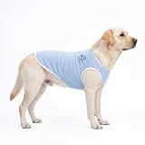 PetGround 犬 服 夏 タンクトップ ひんやり 冷感 UVカット メッシュ タンクトップ クール 虫除け 涼しい 氷 犬服夏用 小型犬 中型犬 男の子 女の子 (ゼニスブルー, 5XL)