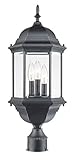 Acclaim 5187BK Madison Collection 3-Light Post Mount Outdoor Light Fixture, Matte Black by Acclaim
