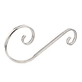 uxcell ゲートフェンススクロールバスター 500mmx150mm 304ステンレススチール S型 シルバートーン