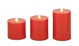 Deco 79 54883 Flameless Candle with Remote Set of 3 by Deco 79