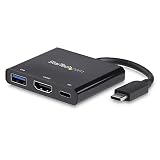 StarTech.com USB Type-C接続HDMIディスプレイ変換アダプタ 4K/30Hz Thunderbolt 3 互換 60W USB Power Delivery CDP2HDUACP