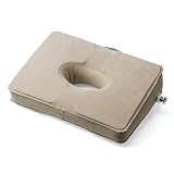サンワダイレクト 膝上テーブル エアー式 持ち運び PC 15.6インチ対応 軽量300g 収納ポーチ付き 傾斜台 コンパクト 車内 200-HUS020