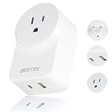 BESTEK 変換プラク CタイプからAタイプ 海外旅行用 充電器 USB-C PD 20W 1ポード + USB-A QC 18W 1ポード MRJ1011