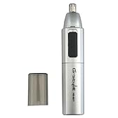 OHM 水洗いノーズトリマー 鼻毛カッター シルバー HB-8971