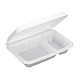 【500枚】 折弁高蓋仕切2 197 × 129 × 高 35 mm PSP(高) 【33480】 弁当容器 食品容器 デンカポリマー Sモ 代不
