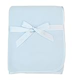 American Baby Company Fleece Blanket, Blue, 30 x 30 by American Baby Company