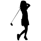 ゴルフ壁デカールステッカー15 – デカールステッカーと壁画子供少年少女の部屋、寝室。スポーツのホームの壁アートインテリア、装飾 – Golfingシルエット壁画 12 in. (6.1"W x 12