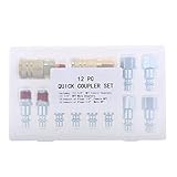 B Blesiya エアーカプラー　ホース継手　クイックコネクター 1/4 NPTプラグ 　ケース付き　