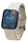 エレコム Apple Watch バンド 41mm 40mm 38mm シリコン シンプル 【Apple Watch SE2 9 8 7 6 5 4 3 2 1 対応】 スターライト AW-41BDSCWH