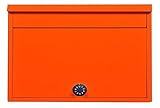 壁掛けやポール取付可能なおしゃれポスト。 KGY セレクトカラーポスト SG-2800L ダイヤル錠付 オレンジ [簡易パッケージ品]