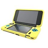 RDFJ Newニンテンドー2DS LL用 シリコン保護カバー 衝撃吸収 全面保護 着脱簡単 ケース (イェロー)