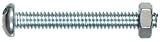 The Hillman Group 7686 Round Head Combo Machine Screw with Nut 10-24X3/4 10-Pack by The Hillman Grou