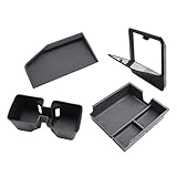 CDEFG 2024 2025 2026 レクサス GX 550 センターコンソールオーガナイザー 2024-2026 GX550 アクセサリー ミドルコンソール&アームレスト隠しストレージボックス & カップホルダー&ワイヤレス充電マット4個 (クールボックス用ではありません)