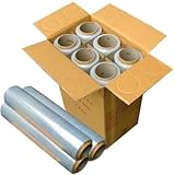 手巻き ストレッチフィルム 厚み18ミクロン x 幅500mm x 長さ300m 6本入 ヒロユキ