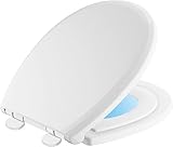 Delta Faucet 823902-N-WH Sanborne Round Potty Training Nightlight Toilet Seat with Slow Close, White