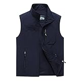 [Ｒｏｒｔｙｎｏ] サマーベスト メンズ 釣りベスト 裏メッシュ フィッシングベスト 多機能 アウトドアベスト 防水 ミリタリーベスト ジップアップ カメラマンベスト 防紫外線 速乾 通気 耐久性 釣り用 チョッキ ゴルフ 登山 作業服 メンズ カジュアルベスト