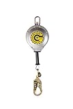 10915 Guardian Fall Protection 30' 3/16 Galvanized Cable w/ Carabiner, Swivel Top, Snap Hook & Tag L