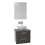 Iotti an579 Aurora容器シンク浴室洗面化粧台壁マウントwith Lighted Mirror含ま 22" Iotti AN627 1