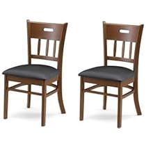Amazon｜クロシオ フランシスカチェアー 肘無し ブラウン 完成品