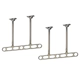 川口技研 軒天用物干し ホスクリーン ZP-207-LB ライトブロンズ 2本1組