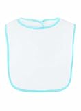 Rabbit Skins Infant Terry Snap Bib (White_Light Blue) (ALL) by Rabbit Skins [並行輸入品]