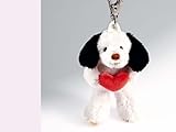 Rudolph Schaffer Dog Wumpi with Heart Keyring Soft Toy by Rudolph Schaffer