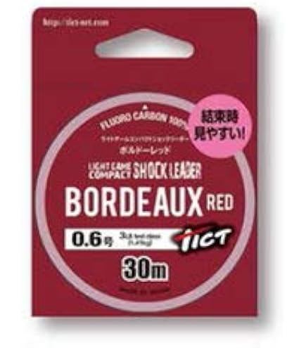 Amazon.co.jp: Ticto Light Game Compact Shock Leader Bordeaux Red