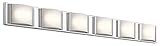 Elan Bretto Huge LED VanityライトBretto 6ライト44 – 3 / 4 "ワイド統合LED Bat、 83888 1
