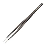 Wiha 44526 Tweezers, ESD Safe, Angled Extra Fine Points Bent 30 Degrees, 3mm Long Tips [並行輸入品]