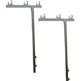 ユニテ Ｔ型単独竿掛け ＵＭＨ-2000 ホワイト 物干金物 アルミ押出形材加工品（１セット２本入）