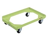 サカエ 台車 コンテナ台車 グリーン色  S-3DG