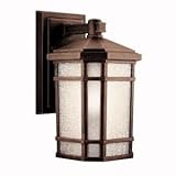 Kichler Lighting 11017PR Cameron 13-Watt 1-Light Fluorescent Energy Star Outdoor Wall Mount, Prairie
