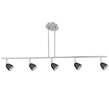 Cal Lighting SL-954-5-WH-CBK Track Lighting, Cone Black & White