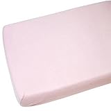 2x Cot Bed Jersey Fitted Sheets 100% Cotton Pink by For-your-Little-One