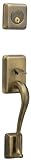 Schlage Sutton Exterior Handleset withデッドボルト FA358-STN 1
