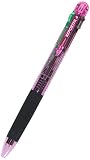 トンボ鉛筆 ４色ボールペン リポーター４ 透明ピンク BC-FRC80