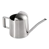 TeFuAnAn じょうろ 600ml 園芸用品 　おしゃれ 如雨露 植物に ステンレス製 シルバー