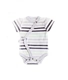 Organic Cotton Short Sleeve Kimono Bodysuit - 12-18 Months by Finn + Emma [並行輸入品]