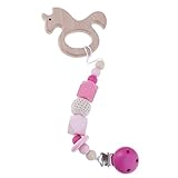 Kesoto ベビー　おしゃぶりグリップ　おしゃぶりホルダー　木製　おしゃぶり　チェーン　赤ちゃん　歯がため　おもちゃ　全７種類 - ユニコーン