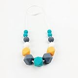 歯がため シリコン 歯固めジュエリー?おしゃれで ママ授乳ネックレス オーガニック チュアブル 歯がため 赤ちゃんのおもちゃ おしゃぶり[BPAフリー][FDA認可済]安全 無味 おしゃぶり